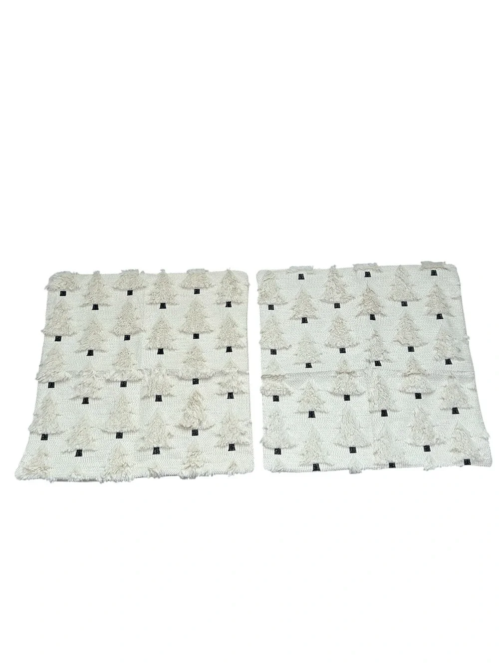 NWT Textured Ivory Throw Pillow Covers - Set of 2